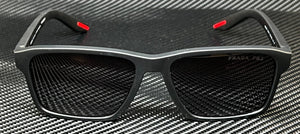 Óculos de sol masculino PRADA LINEA ROSSA PS 05YS DG002G preto polarizado borracha 58 mm-