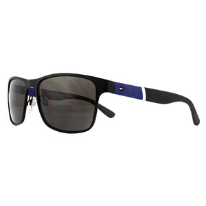 Óculos de sol Tommy Hilfiger TH 1283/S FO3 NR preto azul marrom cinza-