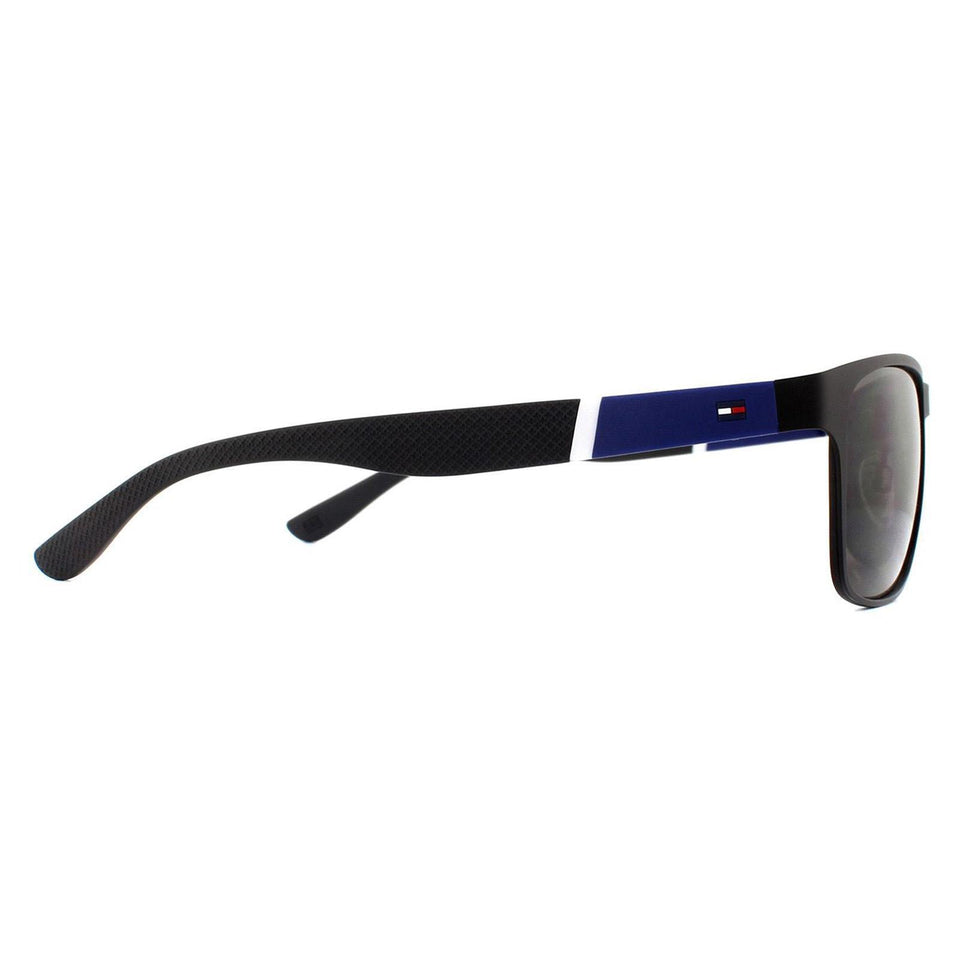 Óculos de sol Tommy Hilfiger TH 1283/S FO3 NR preto azul marrom cinza-