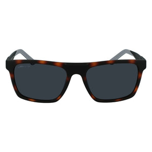 Óculos de sol Lacoste masculino L957S-230 quadrado 56mm fosco Havana