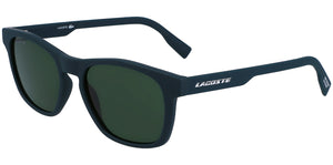 Óculos de sol esportivo masculino Lacoste verde fosco quadrado macio - L988S 301